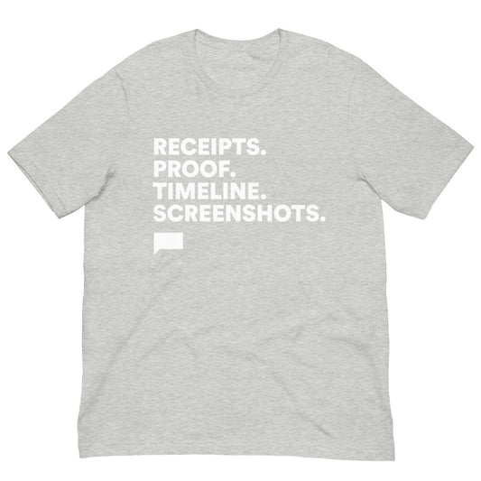 The Real Housewives of Salt Lake City T-Shirt Receipts Athletic Heather