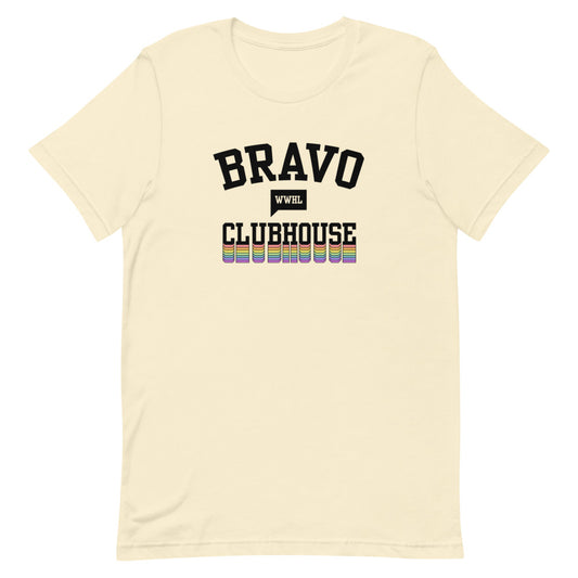 Bravo Clubhouse Pride Repeat Unisex T-Shirt  Natural