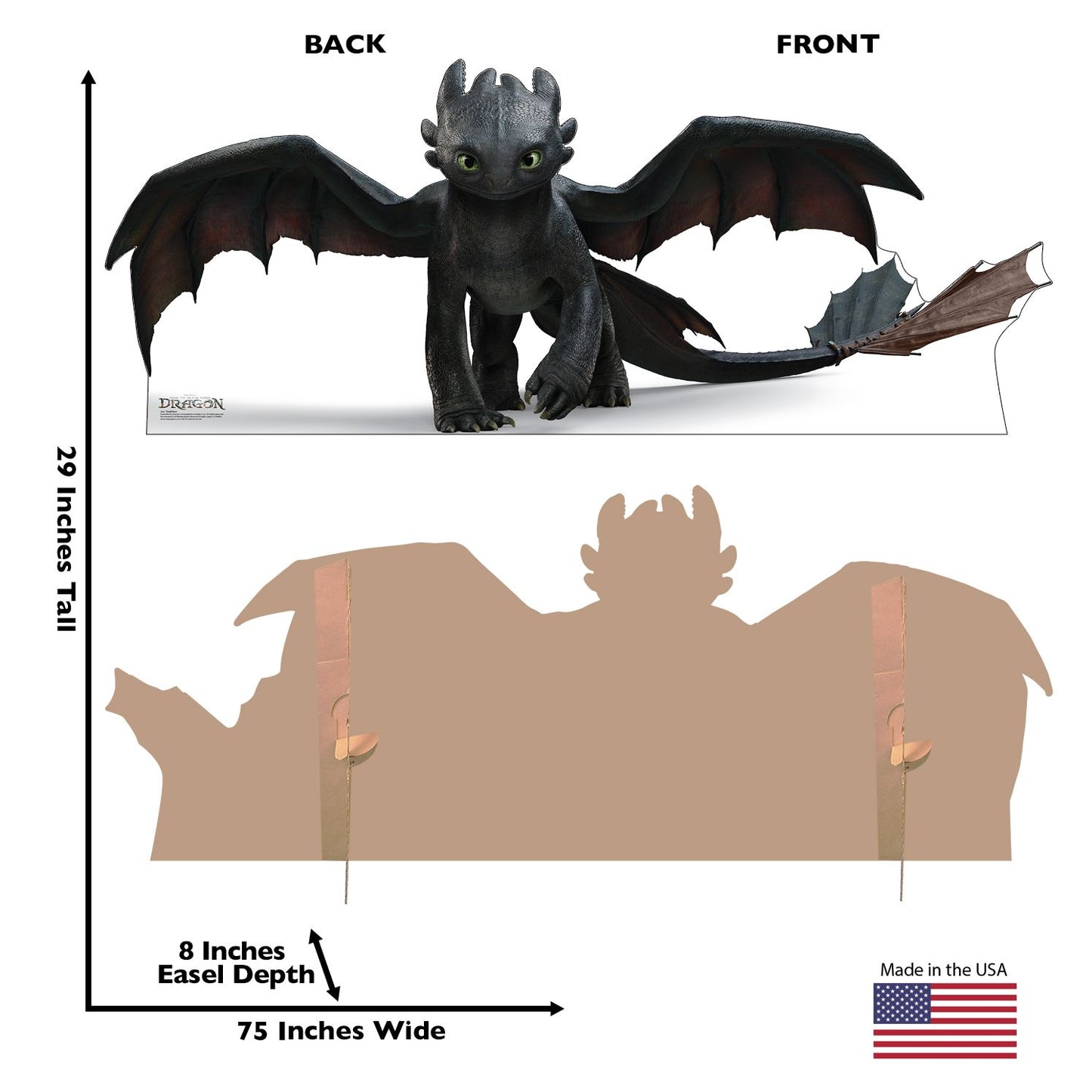 How to Train Your Dragon Live Action Toothless Standee