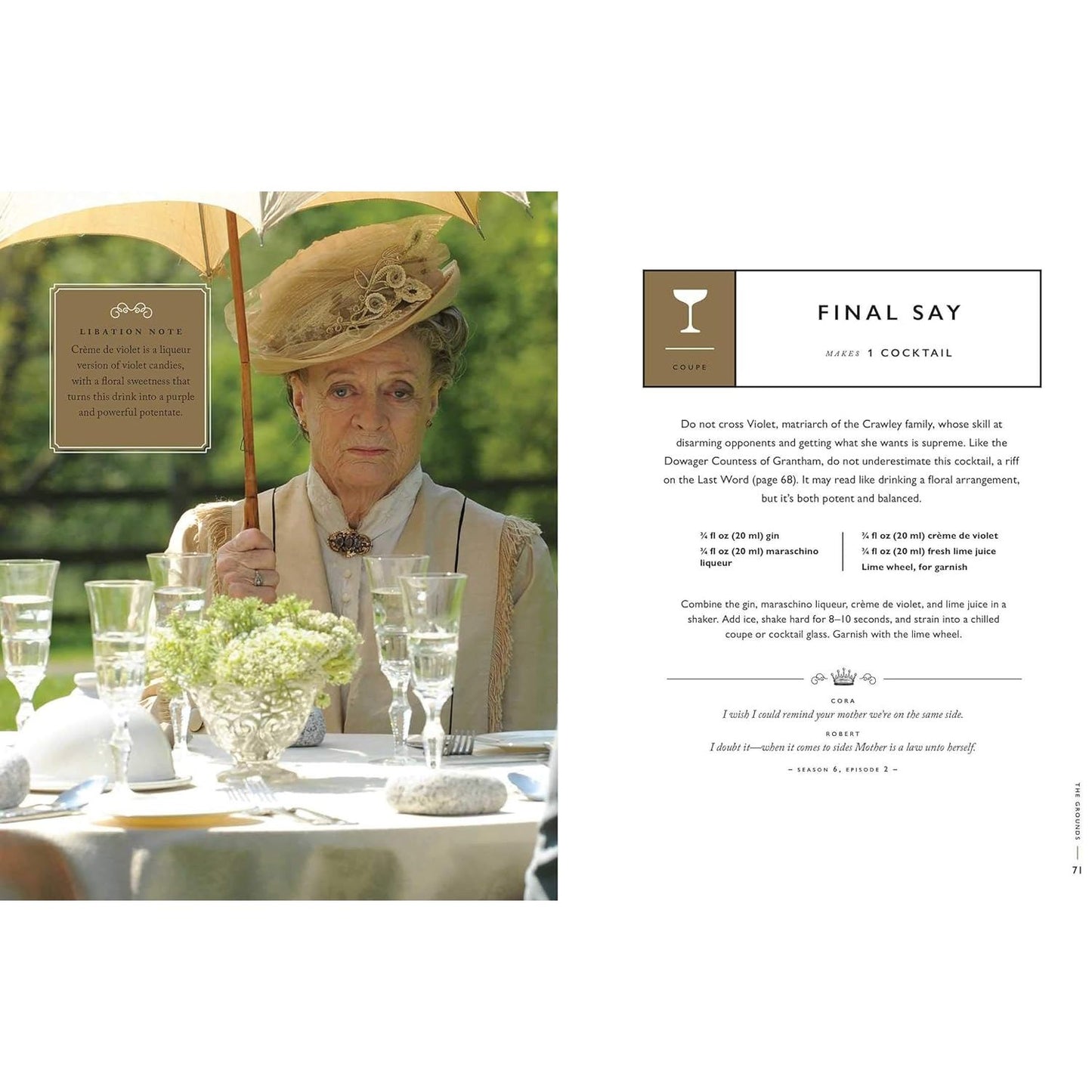 The Official Downton Abbey Cocktail Book