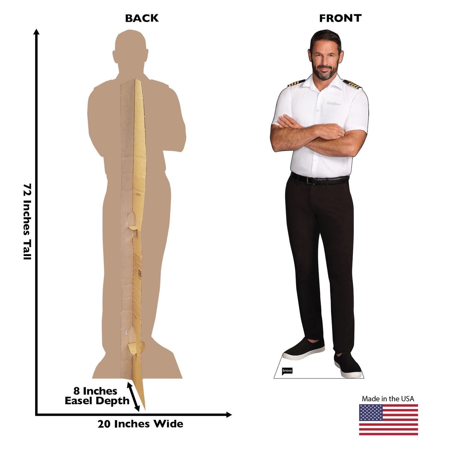 Below Deck Down Under Captain Jason Cardboard Cutout Standee