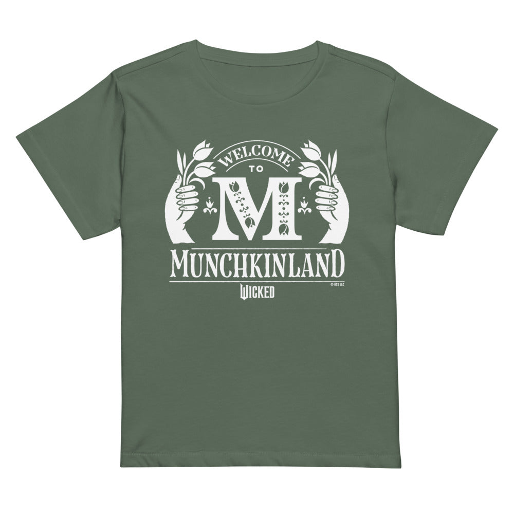Wicked Welcome to Munchkinland Womens High Waisted Tee