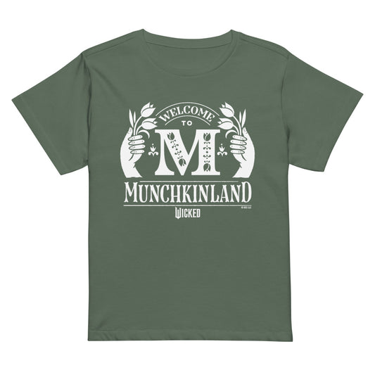 Wicked Welcome to Munchkinland Womens High Waisted Tee