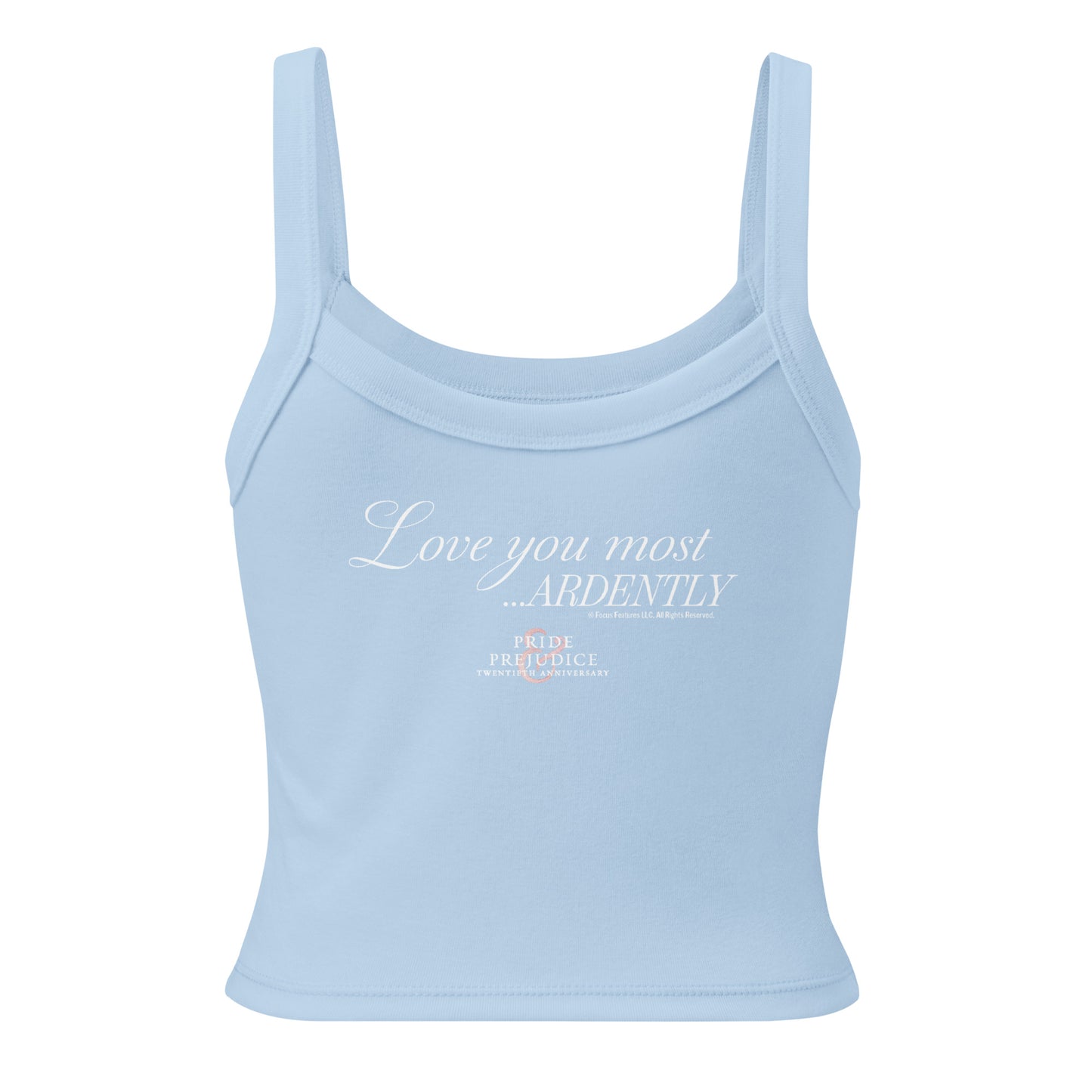 Pride & Prejudice Most Ardently Women's Ribbed Tank Top