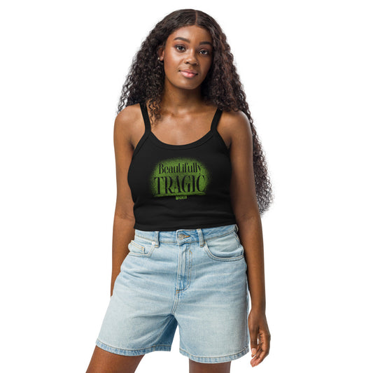 Wicked Beautifully Tragic Women's Micro-Rib Tank Top