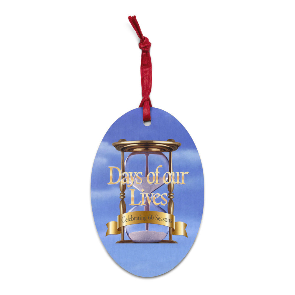 Days of Our Lives 60th Anniversary Wooden Ornament