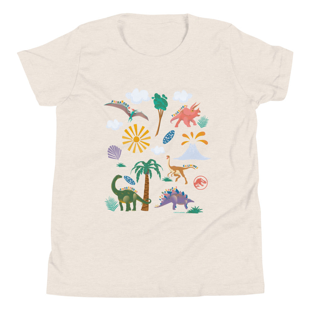 Cotton Soul Maglietta Jurassic Park Mr. DNA - T-Shirt Unisex In Cotone, Vestibilità Regolare, Colore Nero, Licenza Ufficiale
