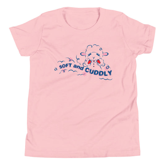 Lamb Chop Youth T-shirt Soft and Cuddly Pink