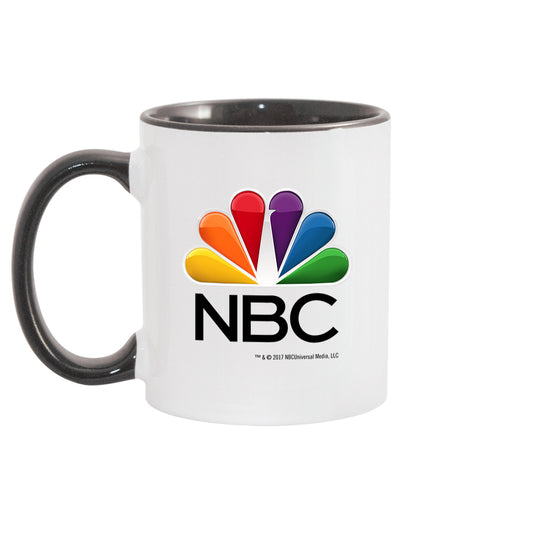 NBC White and Black Mug