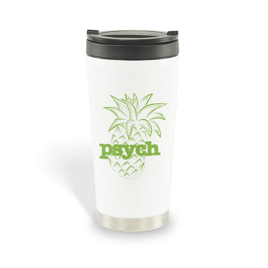 Psych Pineapple Stainless Steel Travel Mug