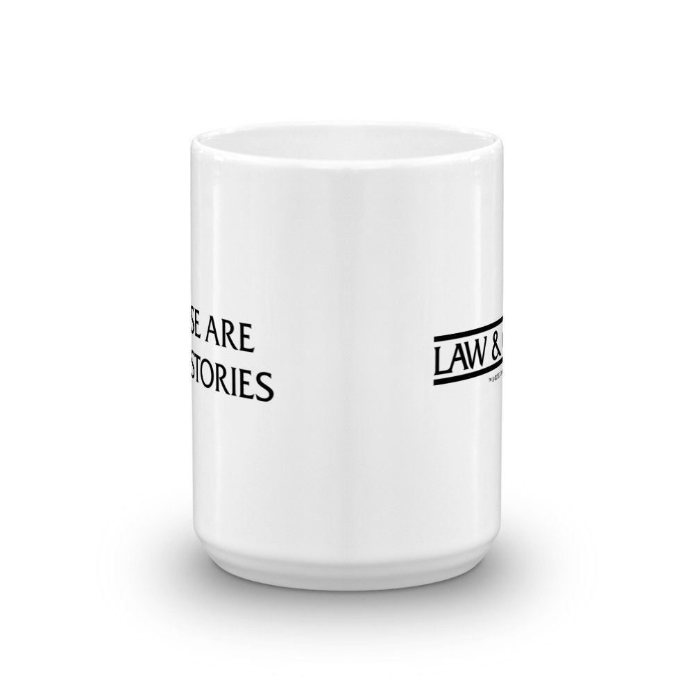 Law & Order These are Their Stories White Mug