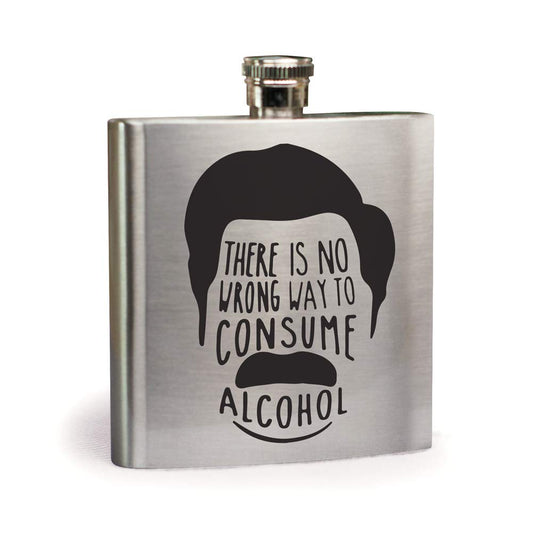 Parks And Recreation Ron Swanson Flask