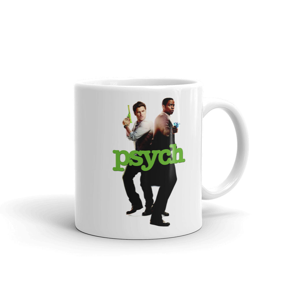 Psych Shawn and Gus White Mug