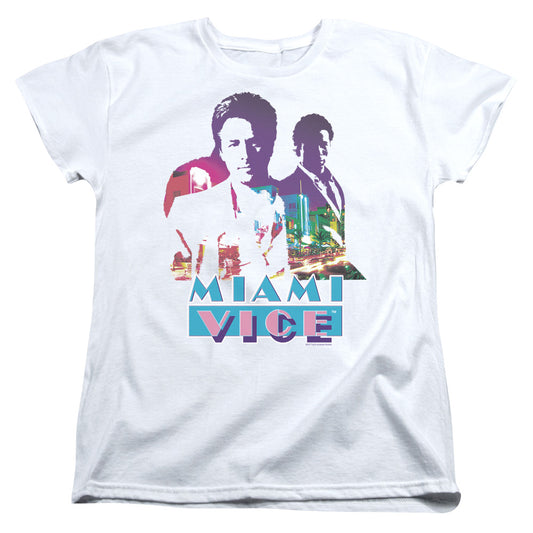 Miami Vice Crockett and Tubbs Women's Short Sleeve T-Shirt