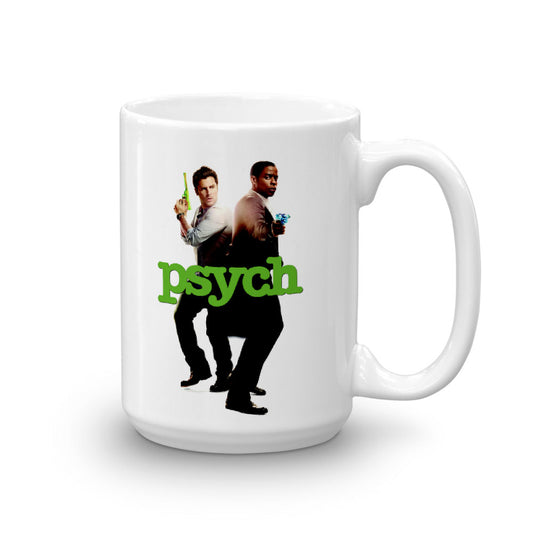 Psych Shawn and Gus White Mug