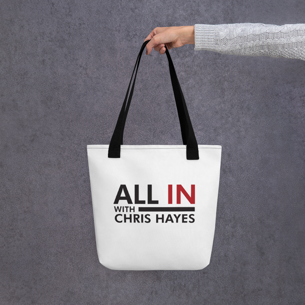 All In with Chris Hayes Logo Premium Tote Bag All In with Chris Hayes Logo Premium Tote Bag