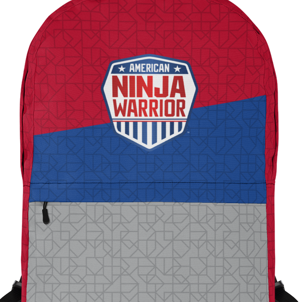 American Ninja Warrior Grey Sliced Logo Backpack