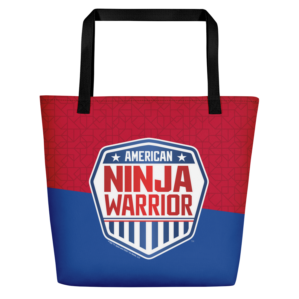 American Ninja Warrior Logo Sliced Logo Tote Bag