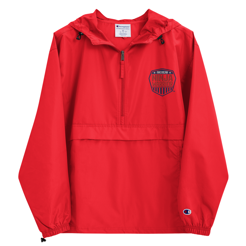 American Ninja Warrior Logo Embroidered Packable Jacket