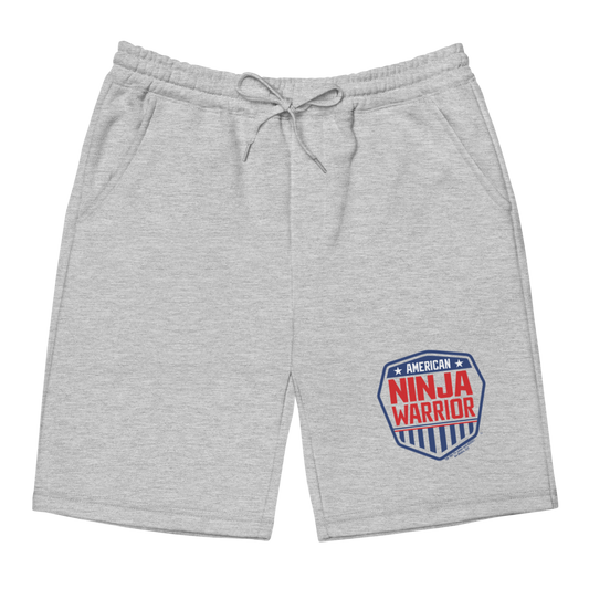 American Ninja Warrior Logo Men's Fleece Shorts