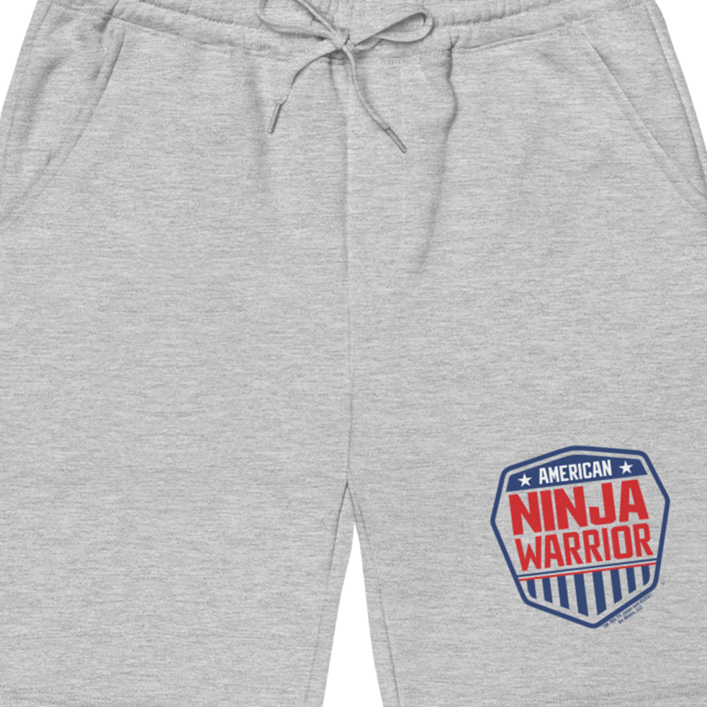 American Ninja Warrior Logo Men's Fleece Shorts