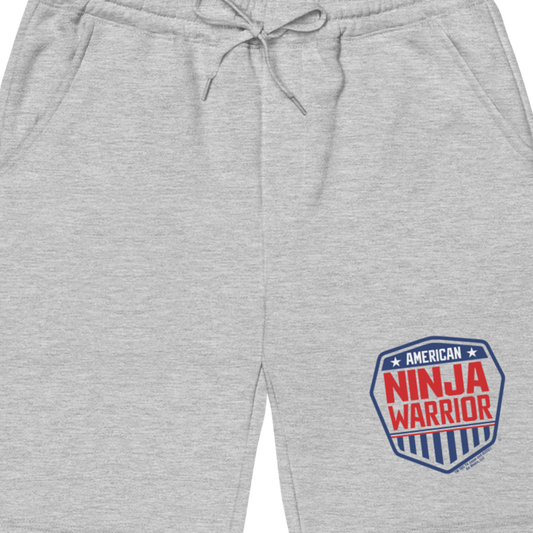 American Ninja Warrior Logo Men's Fleece Shorts