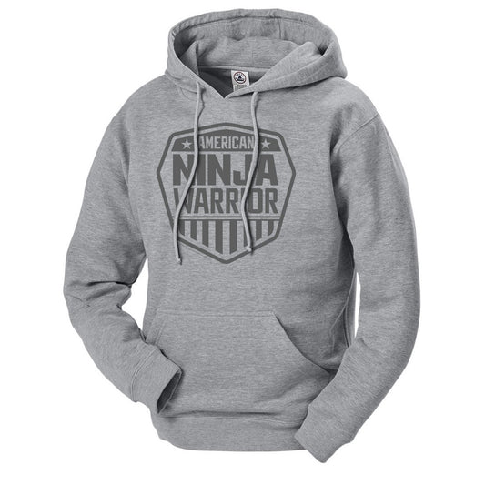 American Ninja Warrior Grey Logo Hoodie