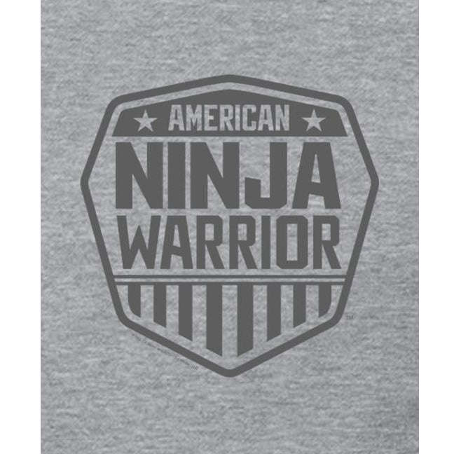 American Ninja Warrior Grey Logo Hoodie