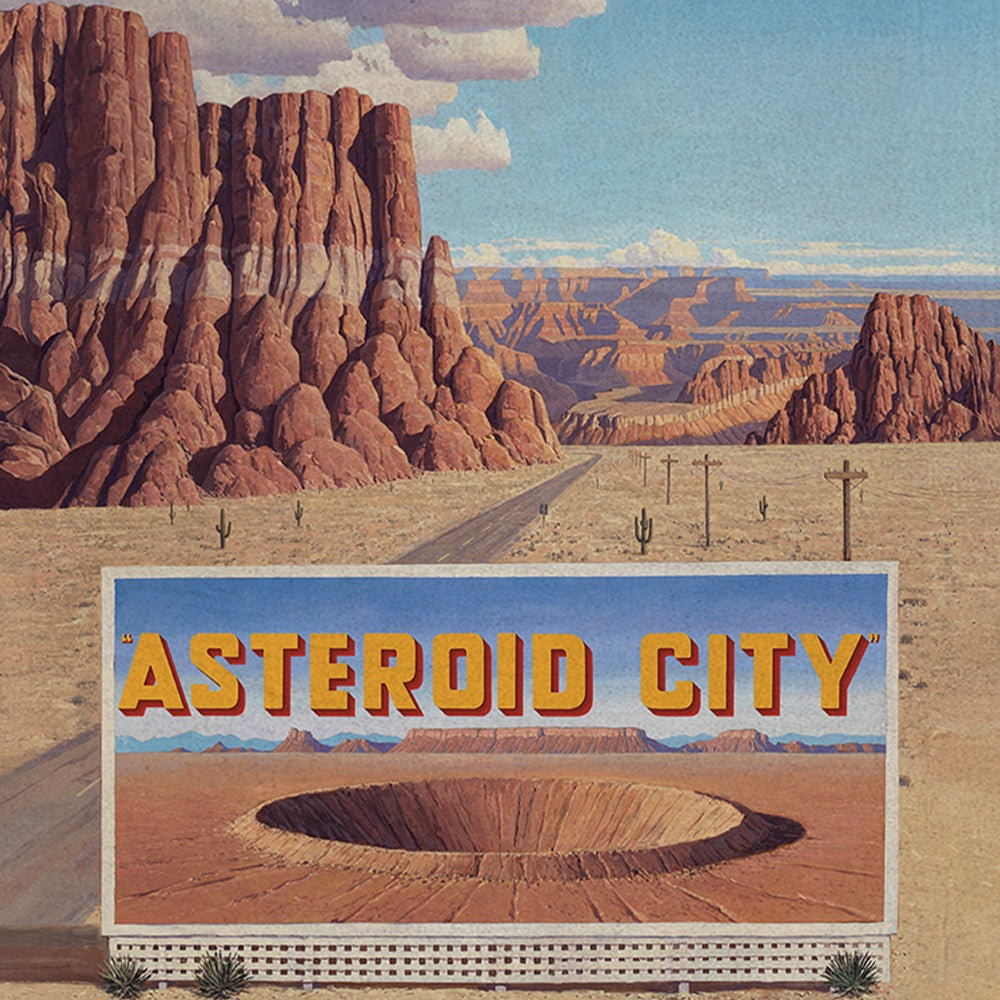 Asteroid City Poster Woven Blanket