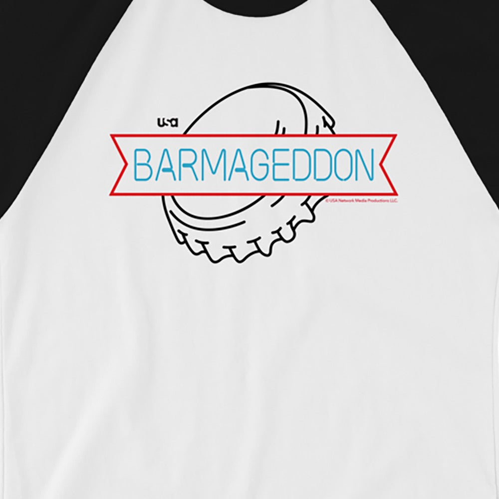 Barmageddon Logo Unisex 3/4 Sleeve Raglan Shirt