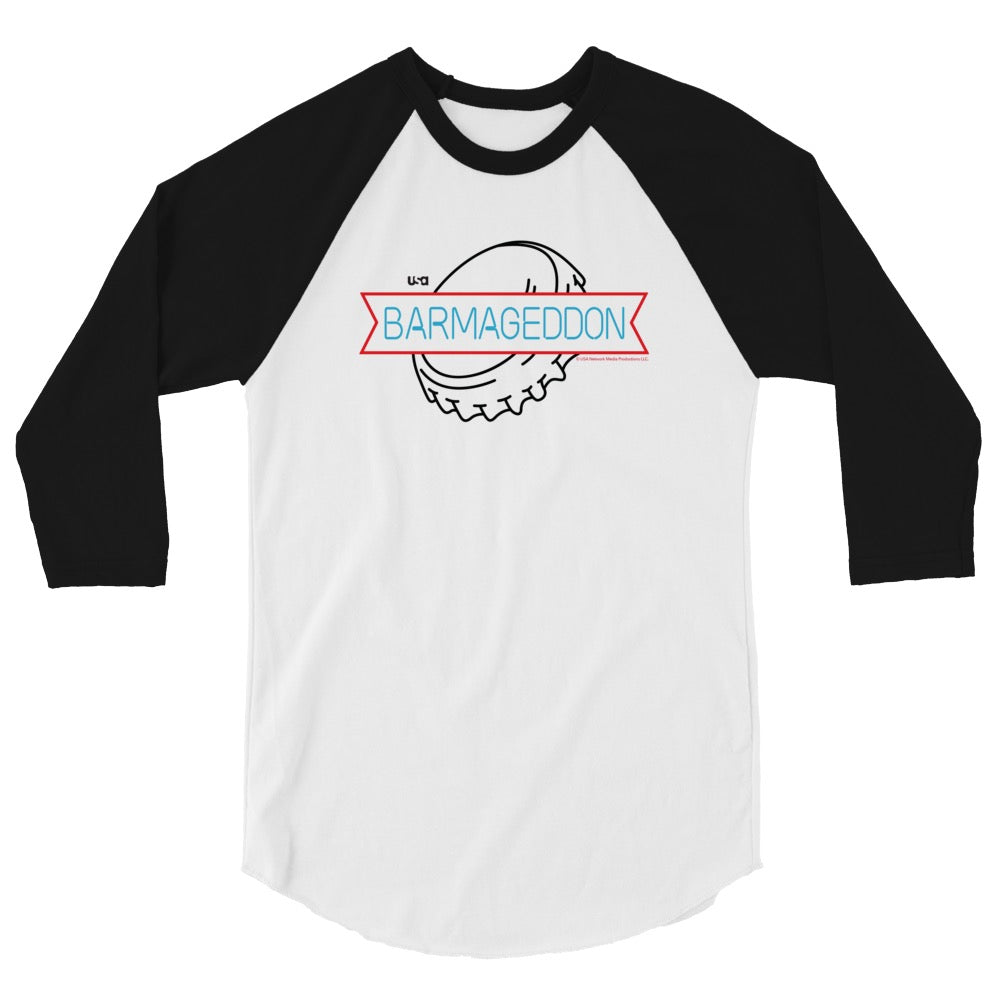 Barmageddon Logo Unisex 3/4 Sleeve Raglan Shirt