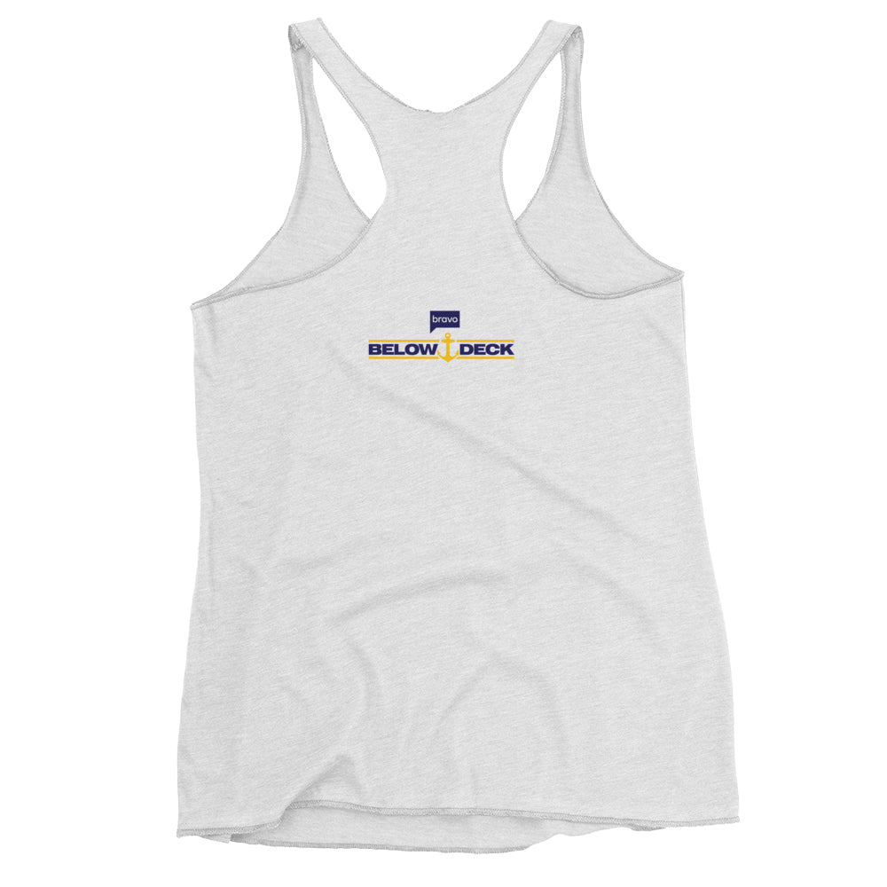 Below Deck Embarass the Boat Women's Tri-Blend Racerback Tank Top