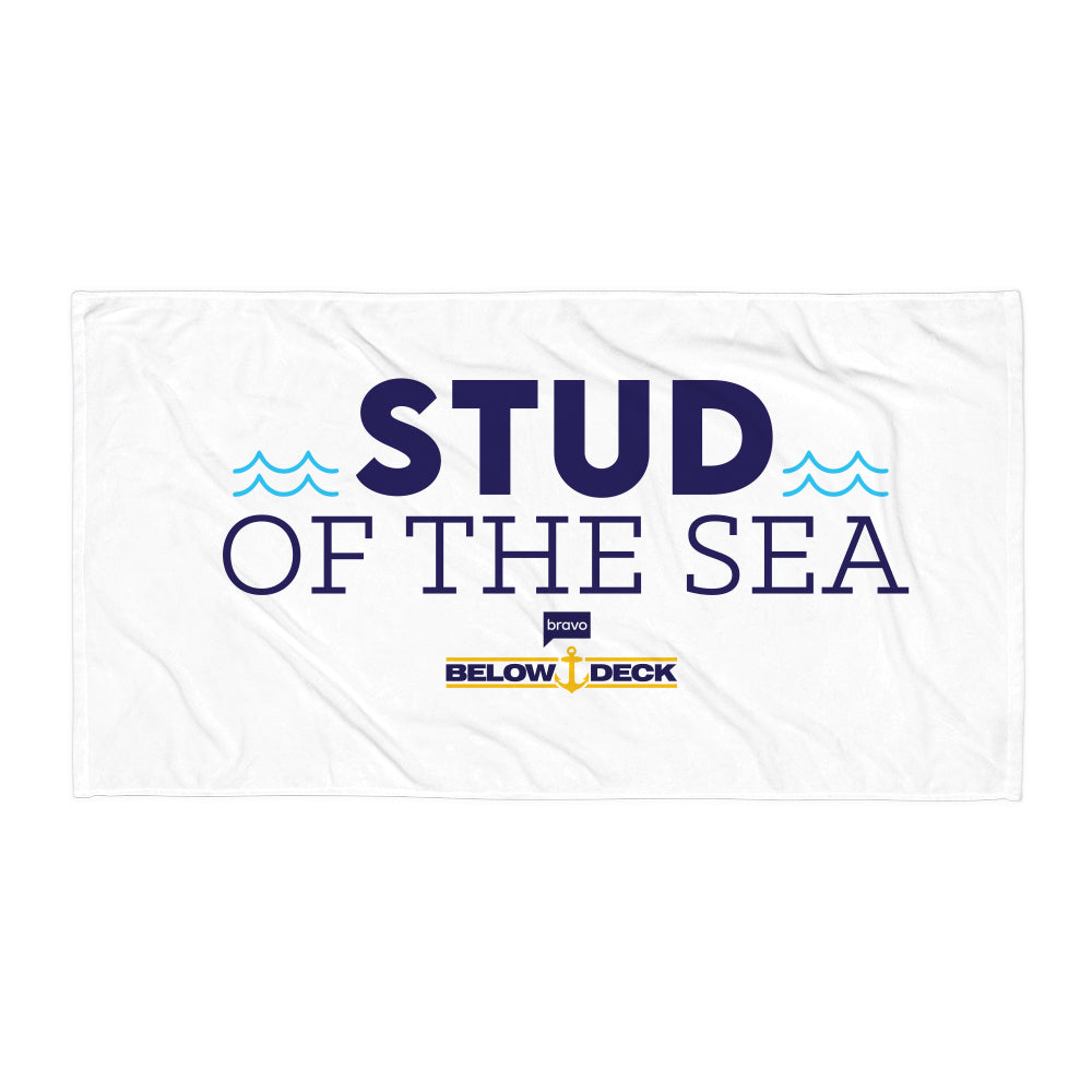 Below Deck Stud of the Sea Beach Towel