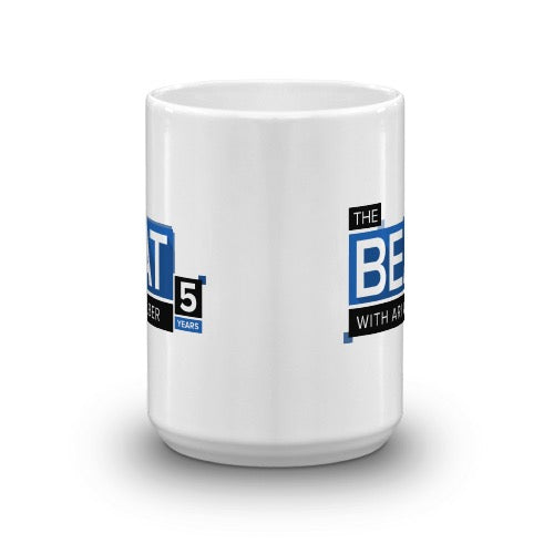 The Beat with Ari Melber 5th Anniversary White Mug