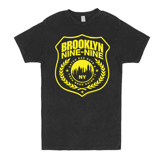 Brooklyn Nine-Nine Badge Distressed Short Sleeve T-Shirt