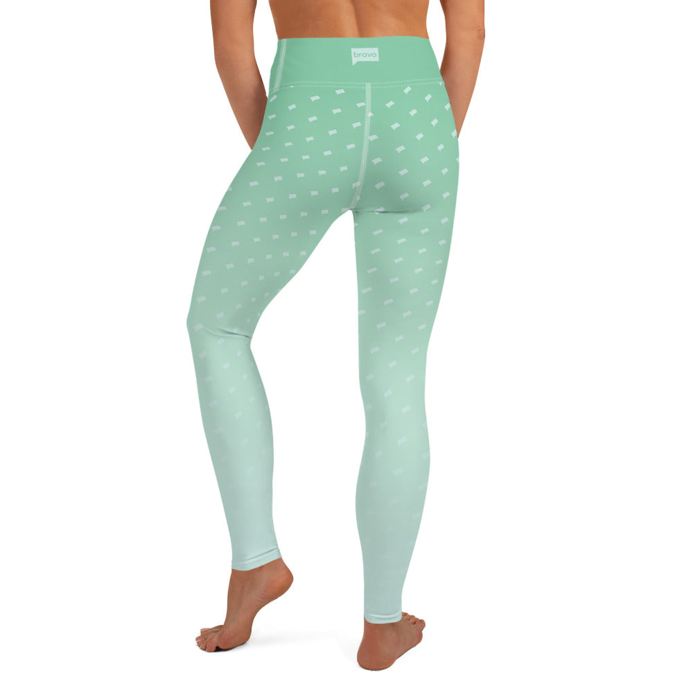 Bravo Gear Bravo Aqua Ombre Women's All-Over Print Yoga Leggings