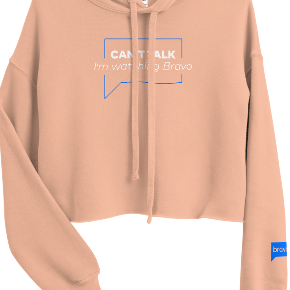 Bravo Can't Talk Women's Fleece Crop Hoodie