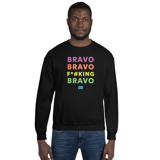 Rainbow F*cking Bravo Unisex Crewneck