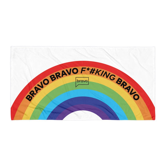 Rainbow F*cking Bravo Beach Towel