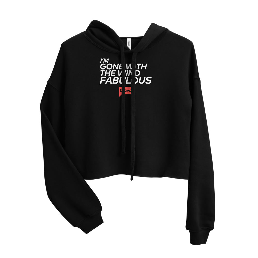 Bravo Gear I'm Gone With The Wind Fabulous Women's Fleece Crop Hooded Sweatshirt