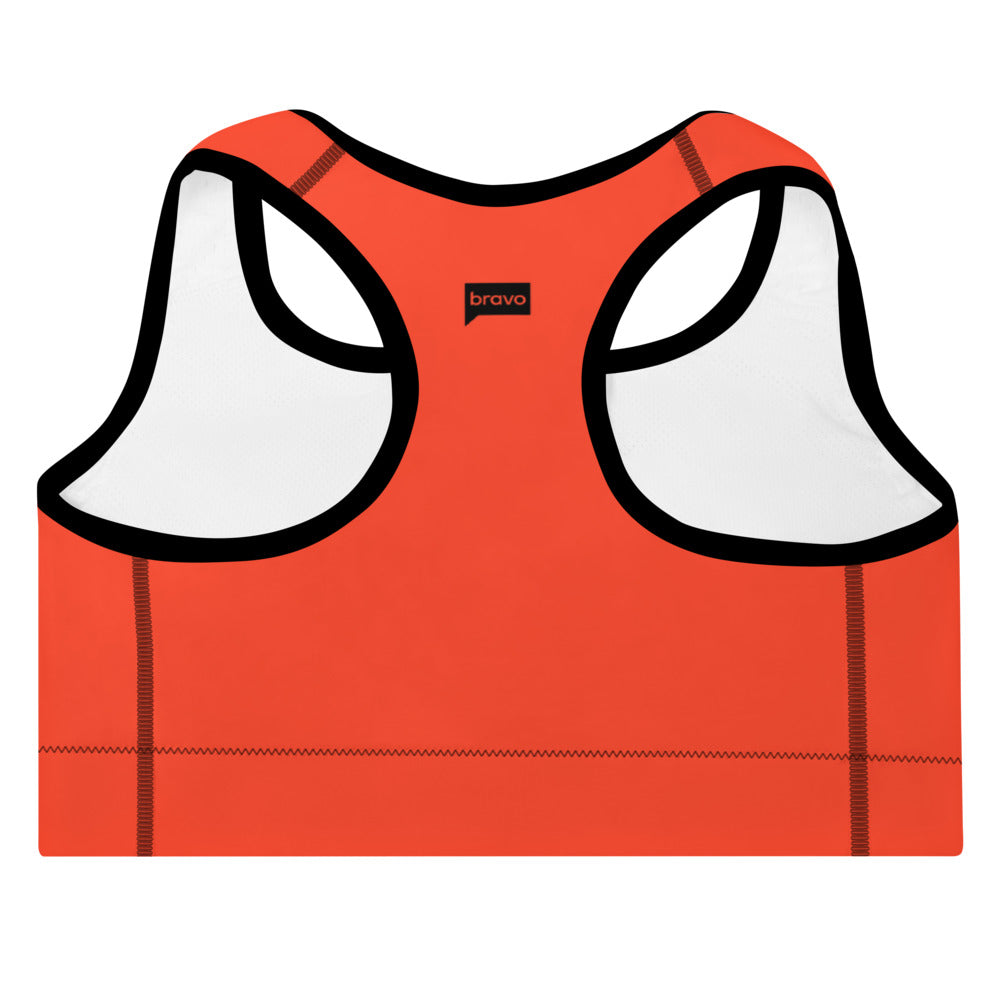 Bravo Gear Bravo How am I Doing? Red All-Over Print Sports Bra