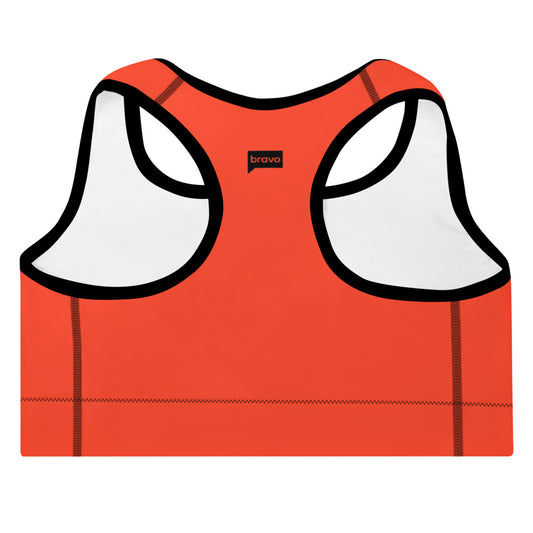 Bravo Gear Bravo How am I Doing? Red  All-Over Print Sports Bra