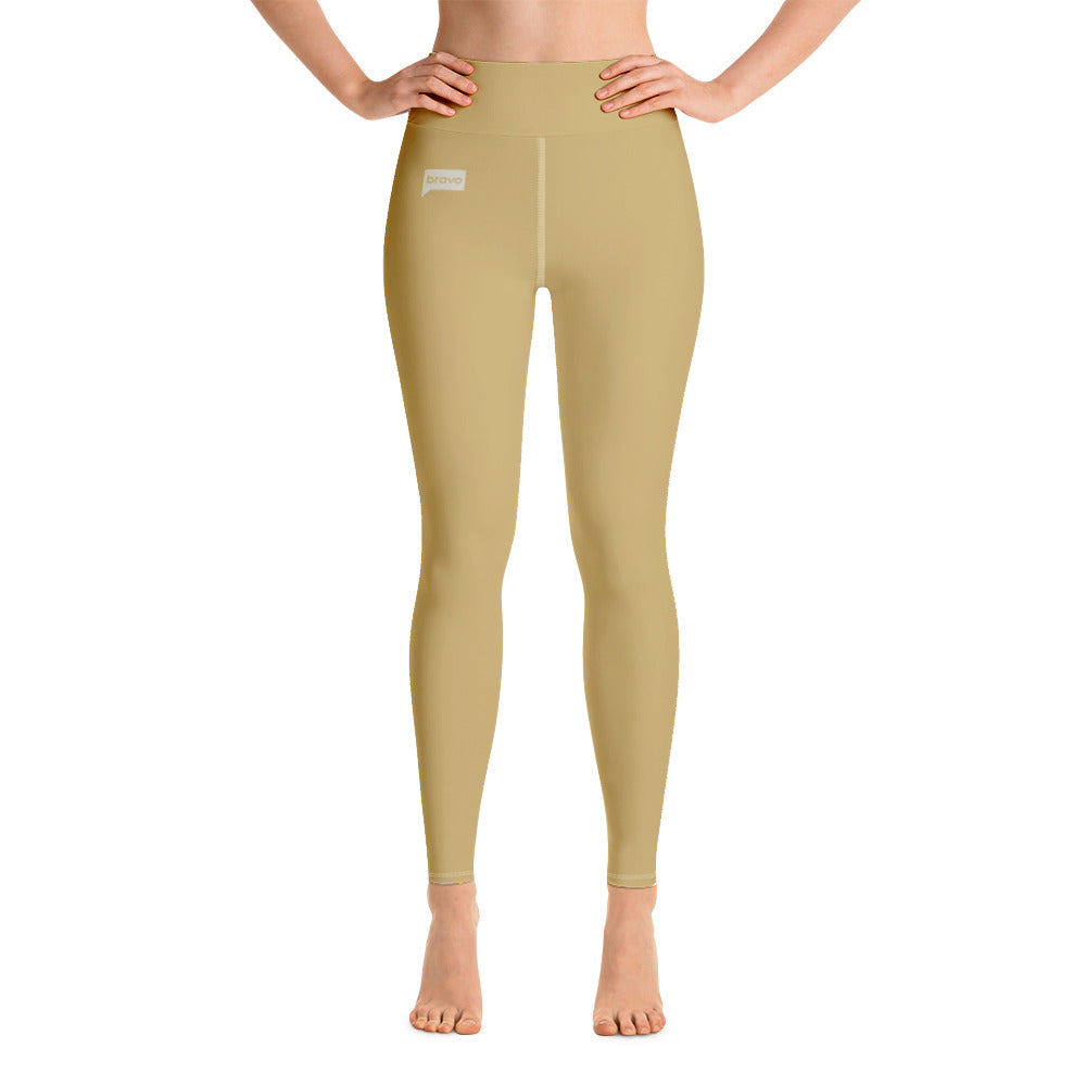 Bravo Gear Bravo Logo Yellow Yoga Leggings