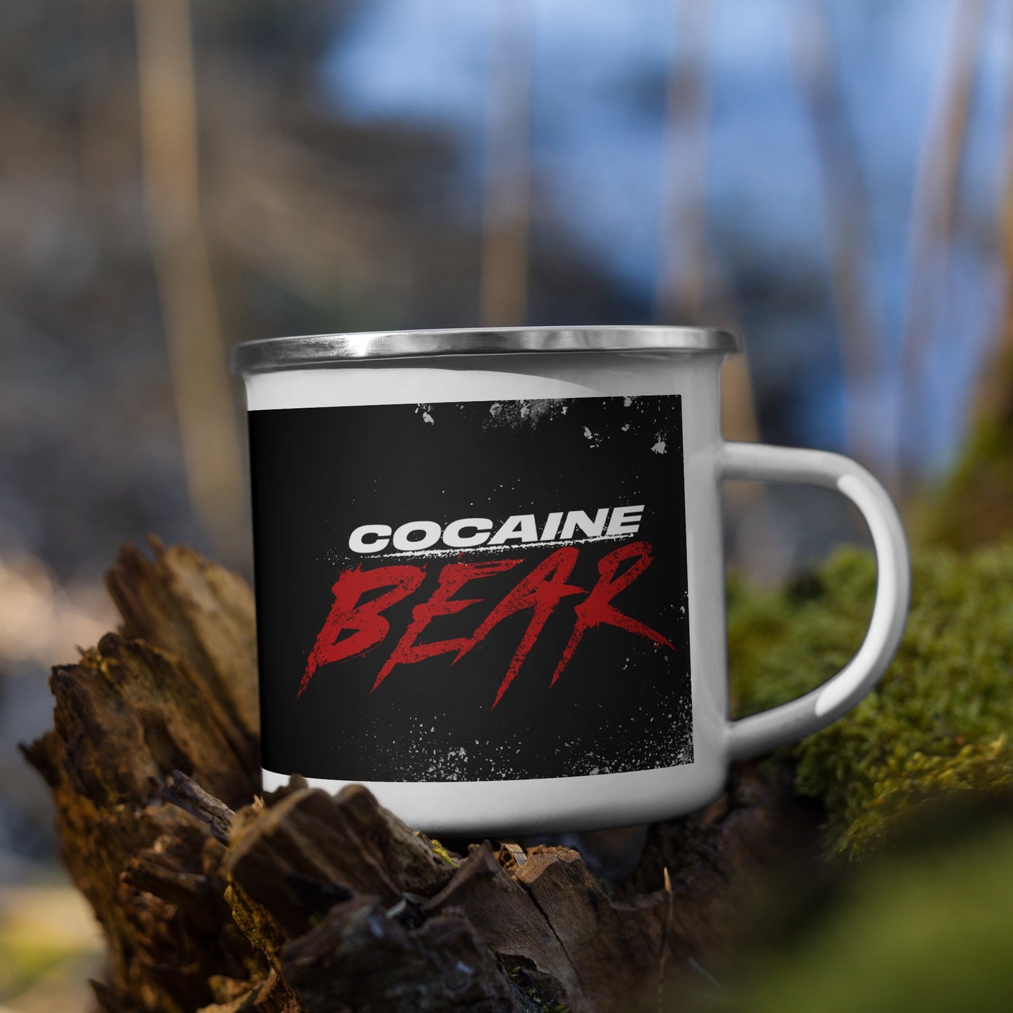 Cocaine Bear Poster Enamel Mug