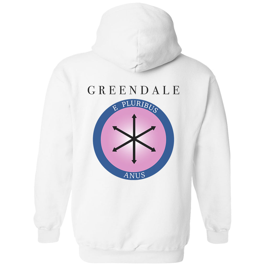 Community Greendale E. Pluribus Anus Fleece Hooded Sweatshirt