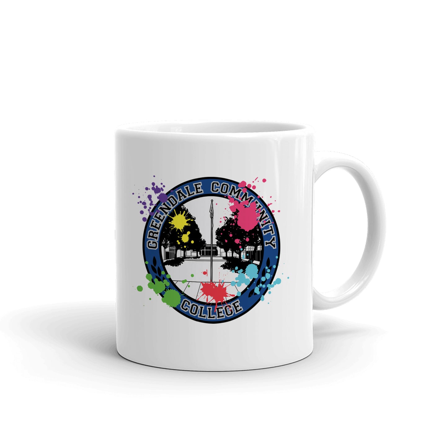 Community Greendale Paintball White Mug