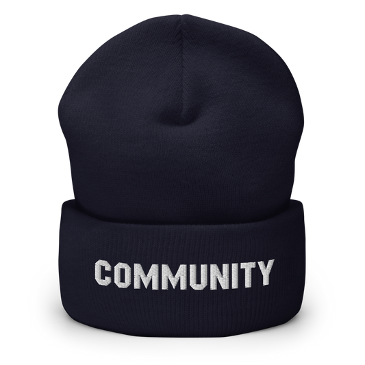 Community Logo Embroidered Cuffed Beanie - Made in the USA