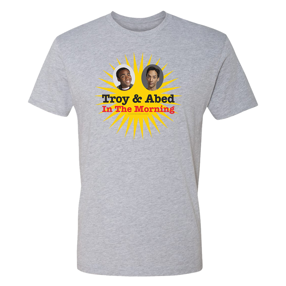 Community Troy & Abed in the Morning Adult Short Sleeve T-Shirt