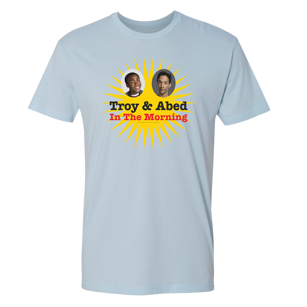 Community Troy & Abed in the Morning Adult Short Sleeve T-Shirt