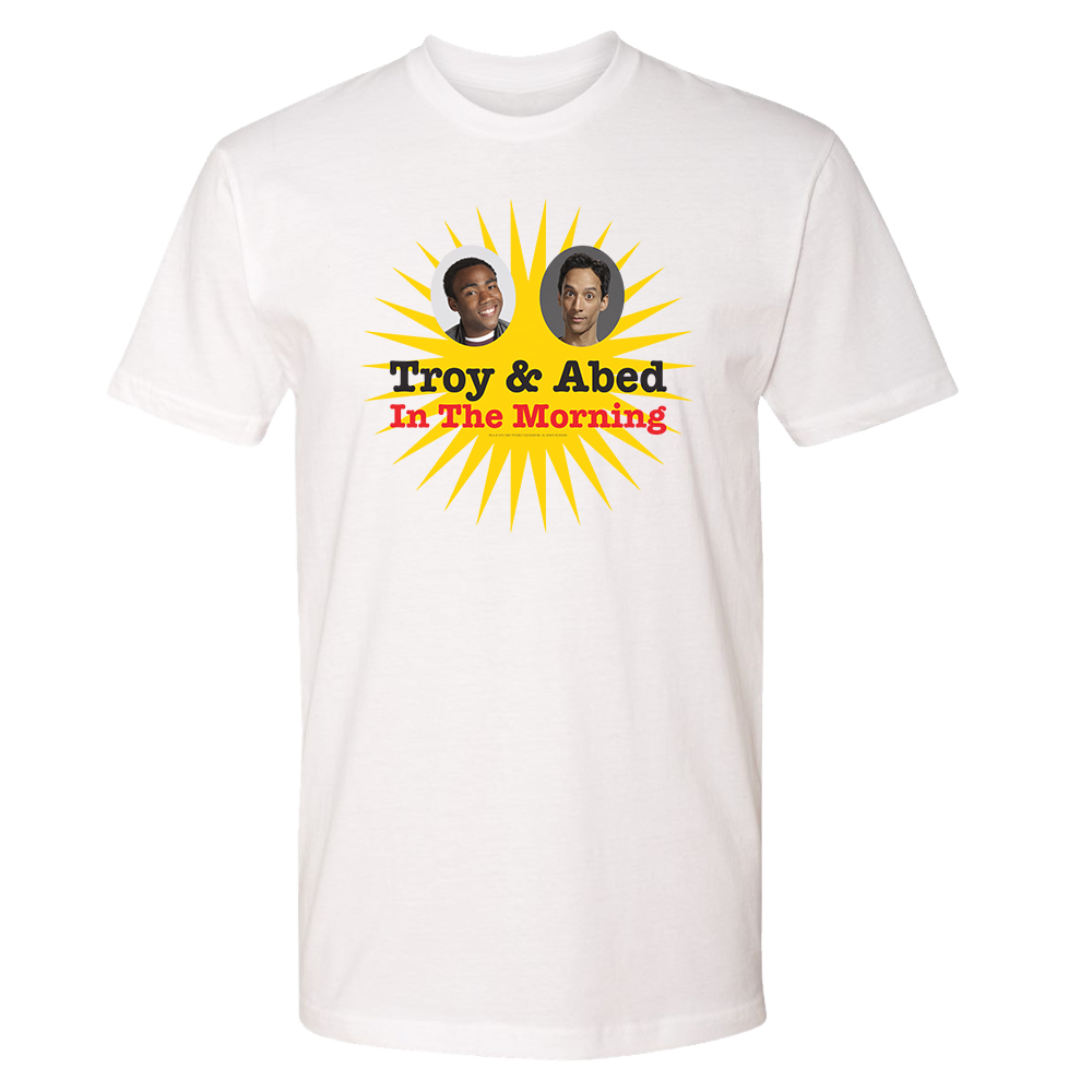 Community Troy & Abed in the Morning Adult Short Sleeve T-Shirt